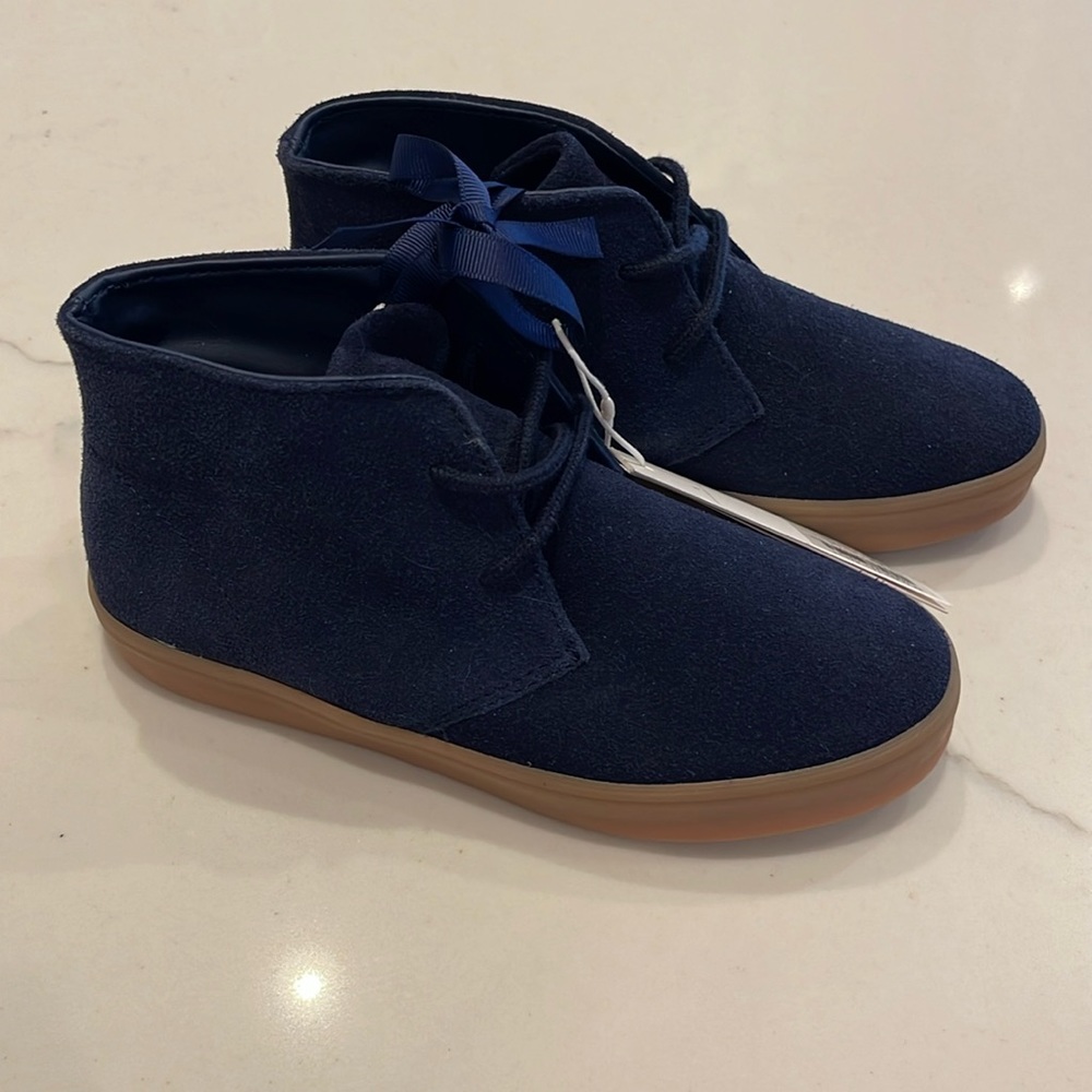 JANIE AND JACK BLUE SUEDE BOOTS SIZE 13